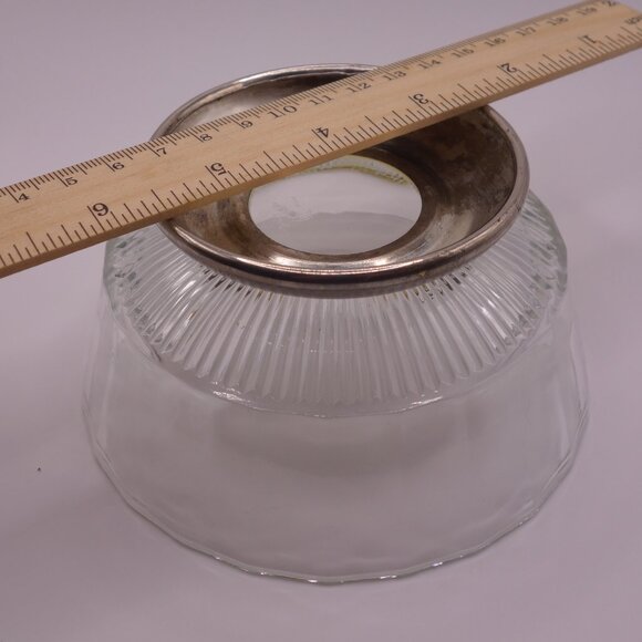 Two(2) Glass Bowls with Metal Base - Picture 16 of 16